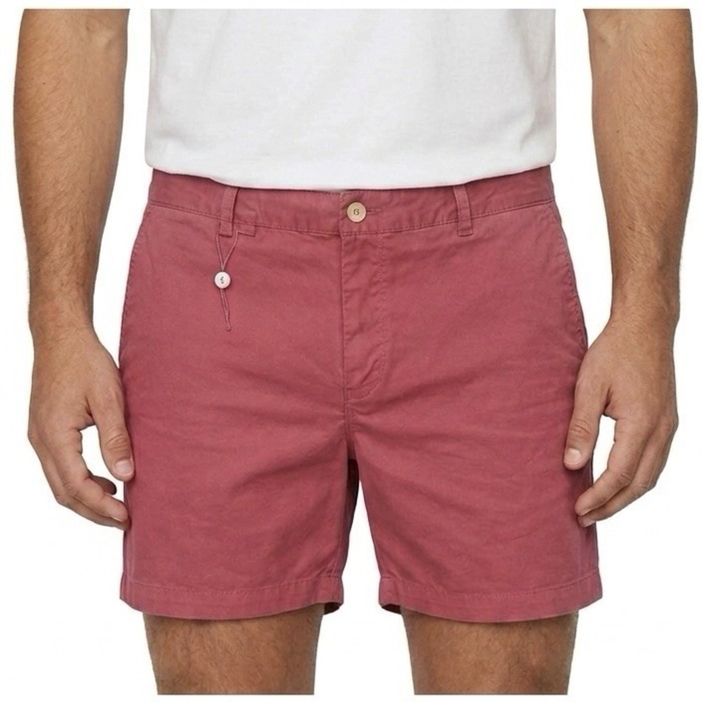 SOUTHERN TIDE Channel Marker II Chino Shorts W36 Coral Vacation Resortwear Golf
